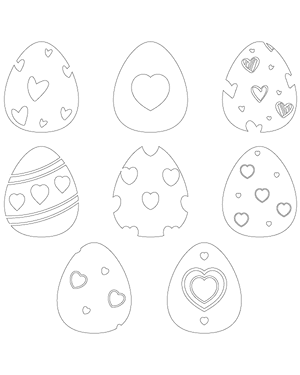 Heart Easter Egg Patterns