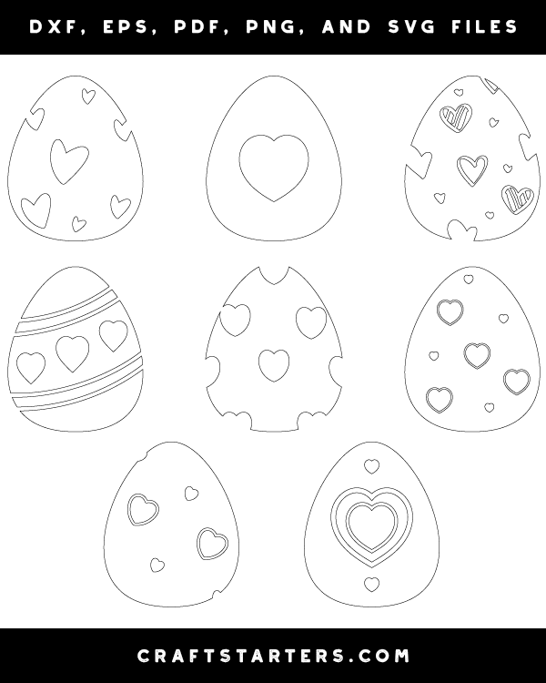 Heart Easter Egg Patterns