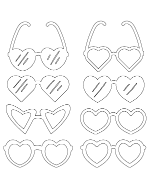 Heart Glasses Patterns