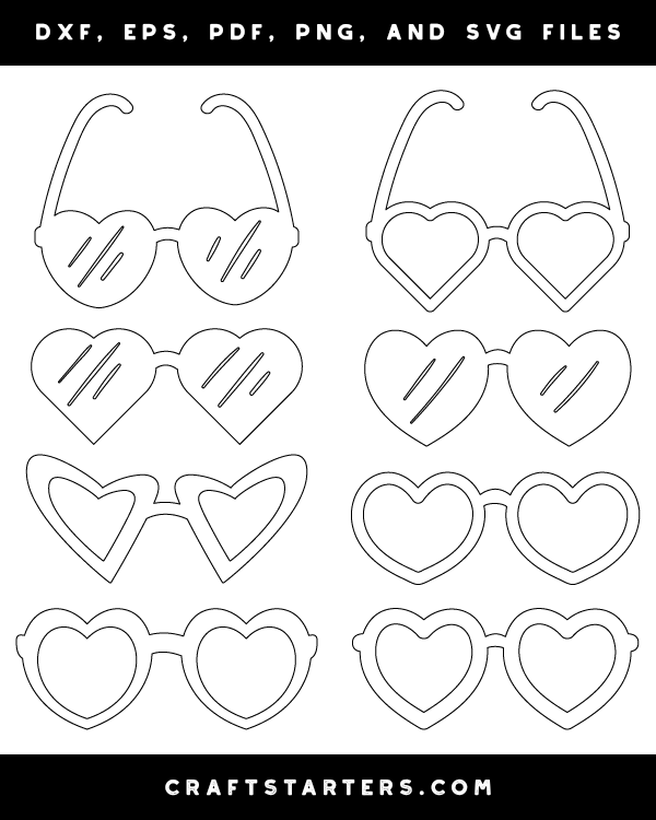 Heart Glasses Patterns
