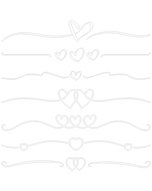 Heart Line Divider Patterns