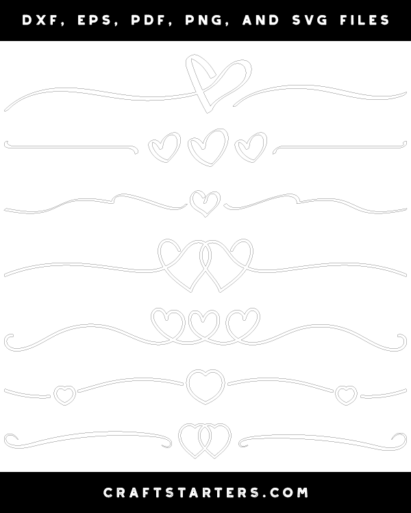 Heart Line Divider Patterns