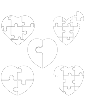 Heart Puzzle Patterns