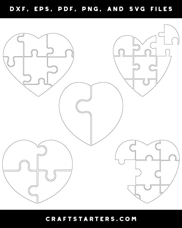 Heart Puzzle Patterns