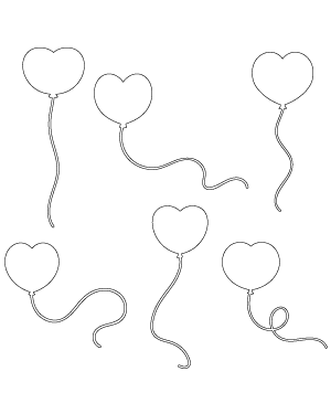 Heart Shaped Balloon Patterns