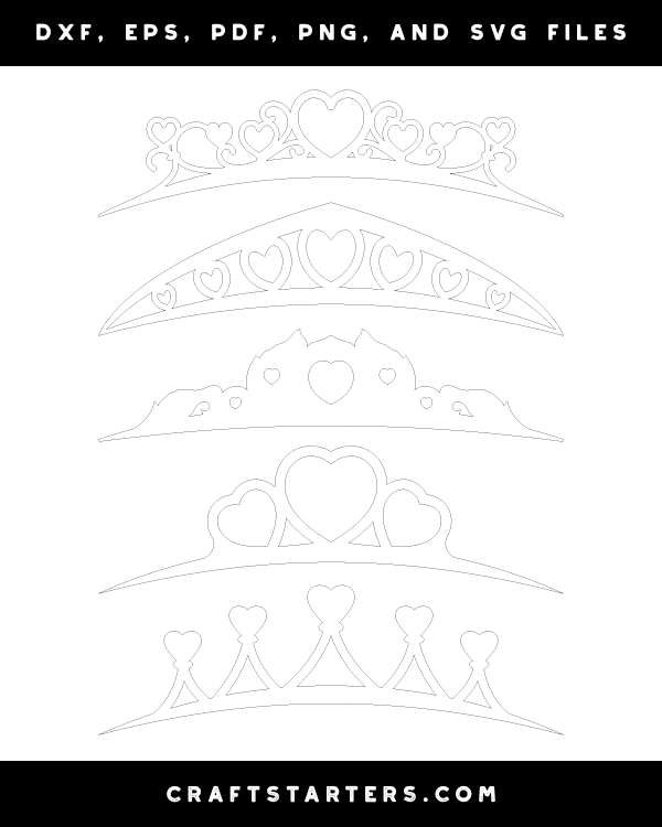 Heart Tiara Patterns