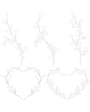 Heart Vine Patterns