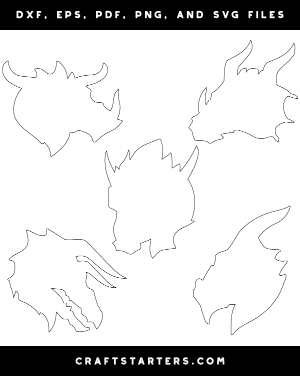 Horned Dragon Head Patterns