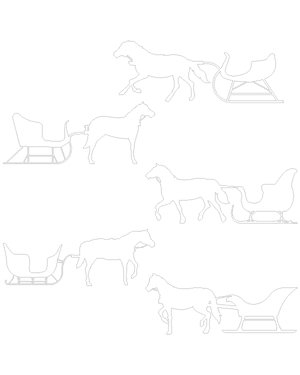 Horse and Sleigh Patterns