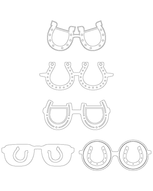 Horseshoe Glasses Patterns