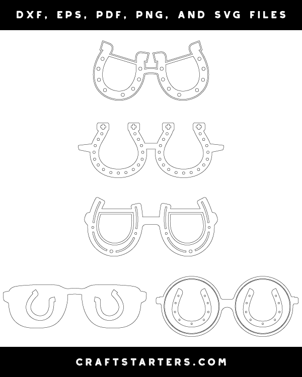 Horseshoe Glasses Patterns