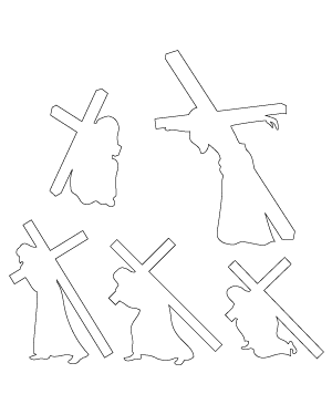 Jesus Carrying Cross Patterns