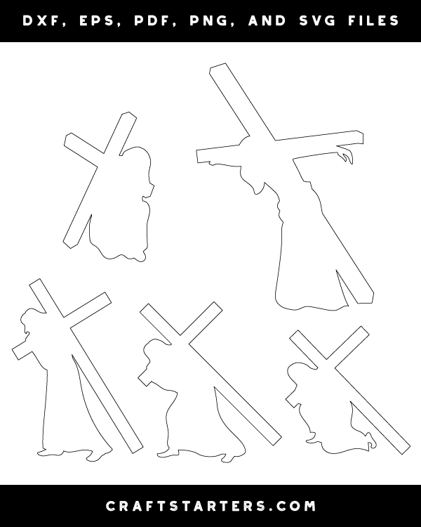 Jesus Carrying Cross Patterns