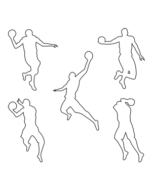 Jumping Basketball Player Patterns