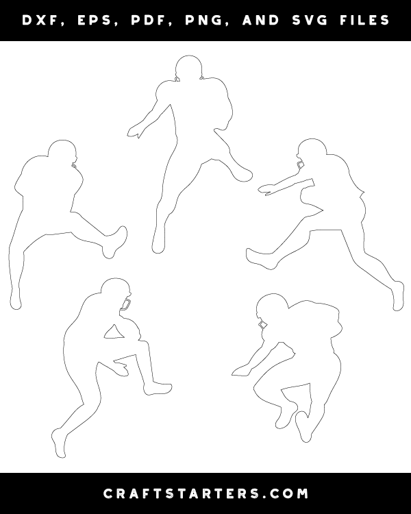 Jumping Football Player Patterns