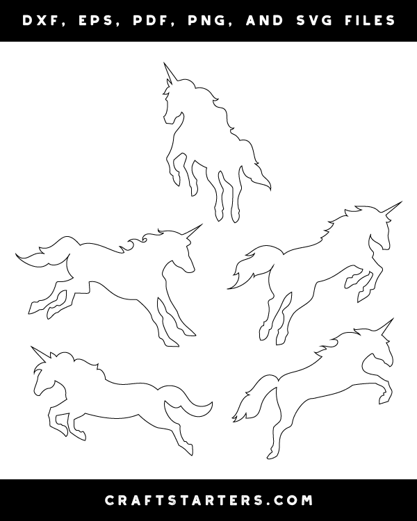 Jumping Unicorn Patterns