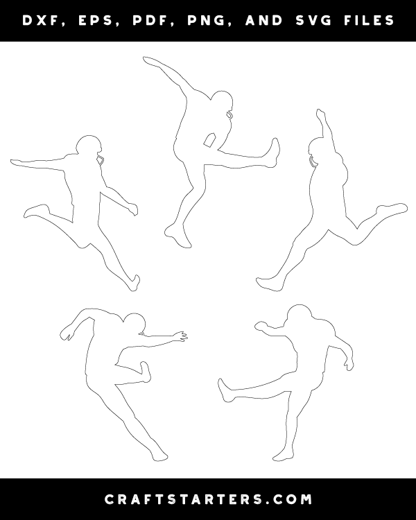 Kicking Football Player Patterns