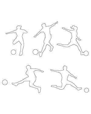 Kicking Soccer Player Patterns
