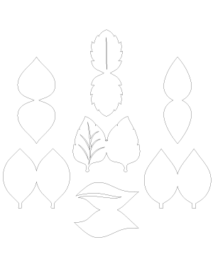 Leaf Shaped Card Patterns