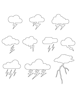 Lightning Cloud Patterns