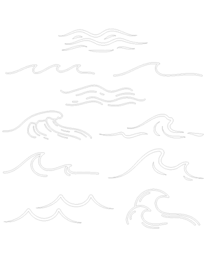 Line Ocean Wave Patterns