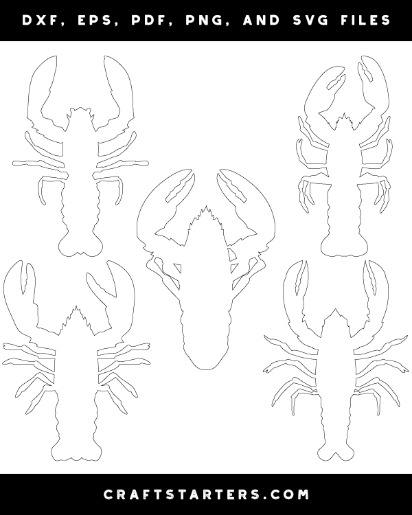 Lobster Top View Patterns