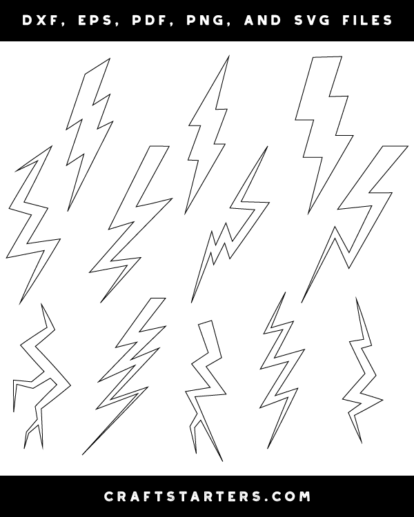lightning bolt pattern