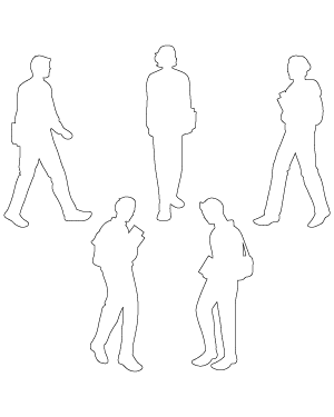 Male Student Walking Patterns