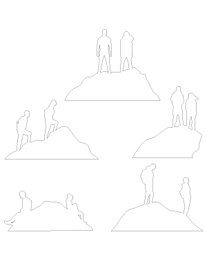 Man and Woman on Mountain Patterns