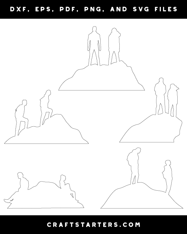 Man and Woman on Mountain Patterns