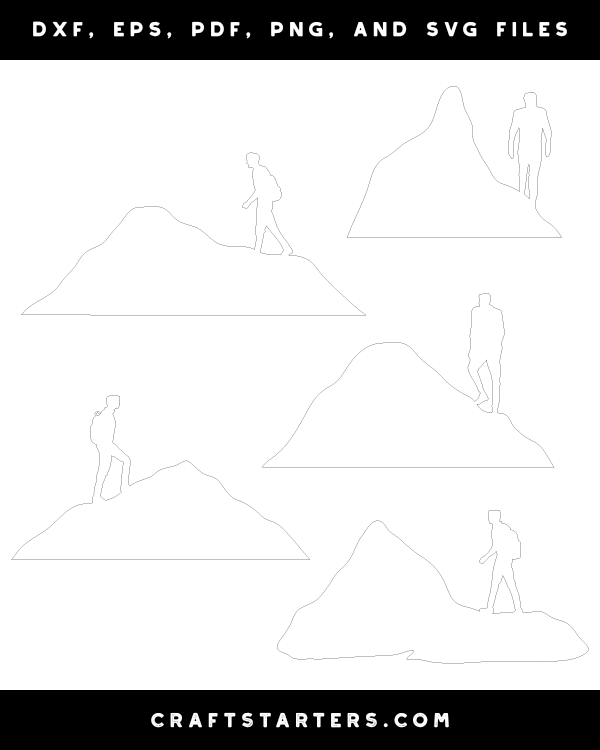 Man Walking on Mountain Patterns