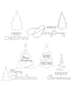 Merry Christmas Tree Patterns
