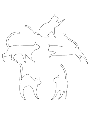 Minimalist Cat Patterns