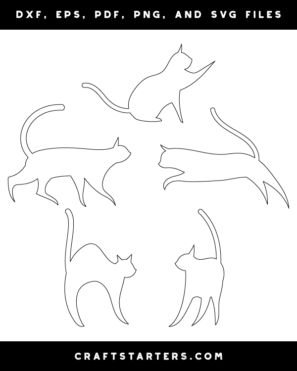 Minimalist Cat Patterns