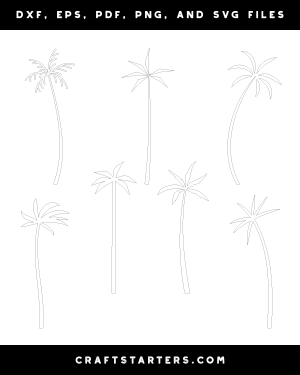Minimalist Palm Tree Patterns