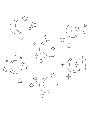 Moon And Stars Patterns