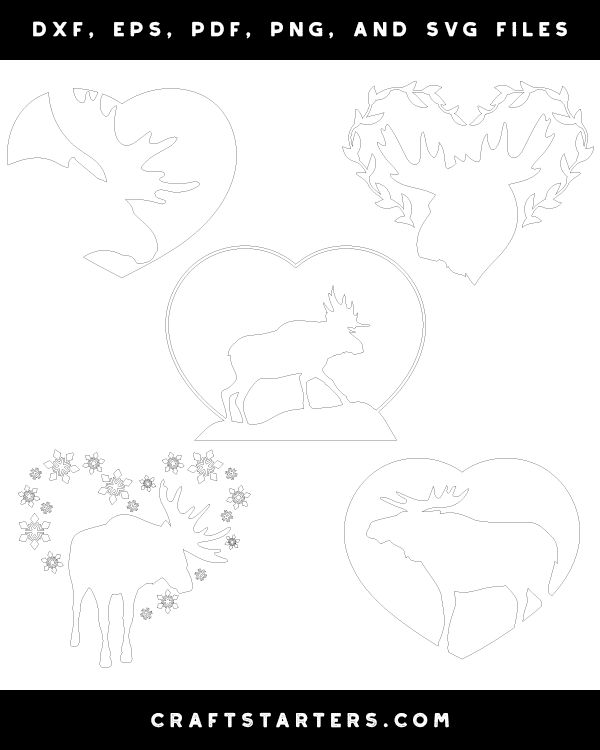 Moose Heart Patterns