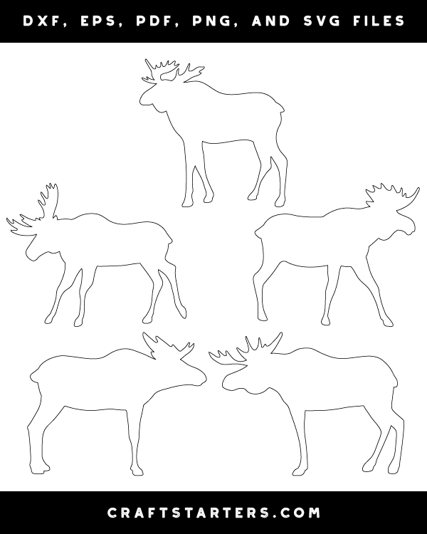 Moose Side View Patterns