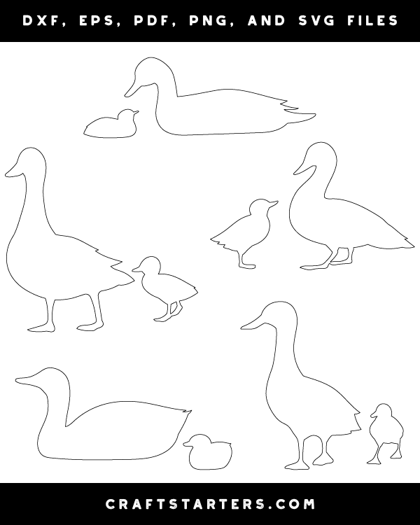 Mother Duck and Duckling Patterns