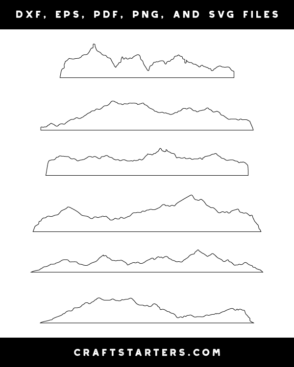 Free Free 287 Silhouette Mountain Range Svg SVG PNG EPS DXF File