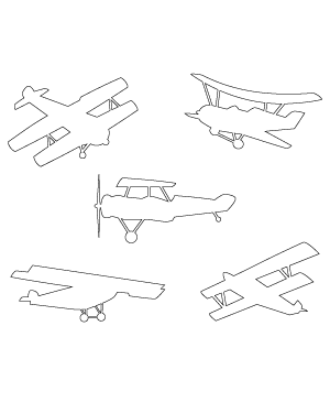 Old-Fashioned Airplane Patterns