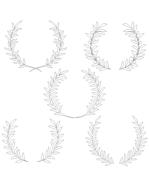 Olive Branch Wreath Patterns