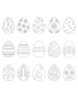 Ornate Easter Egg Patterns
