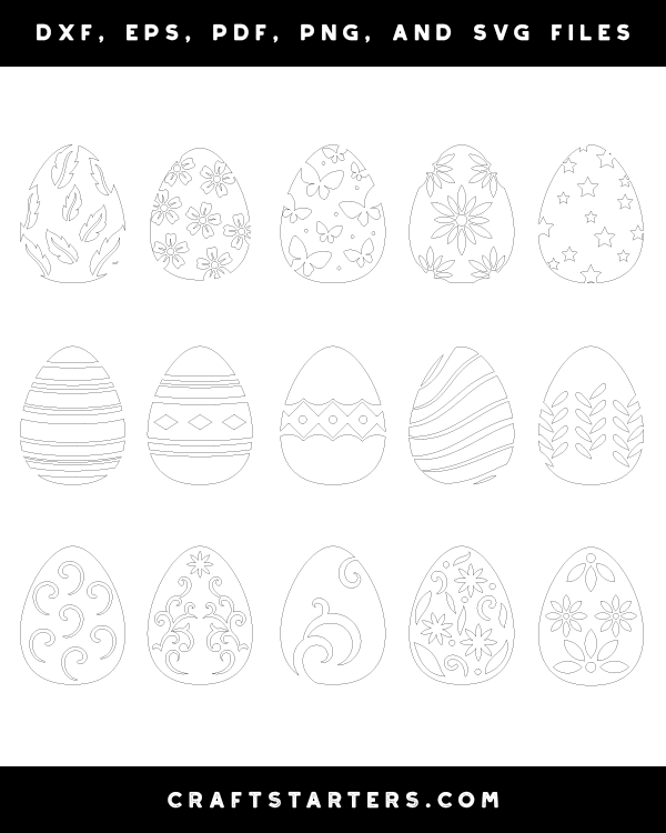 Ornate Easter Egg Patterns