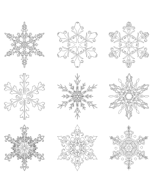 Ornate Snowflake Patterns