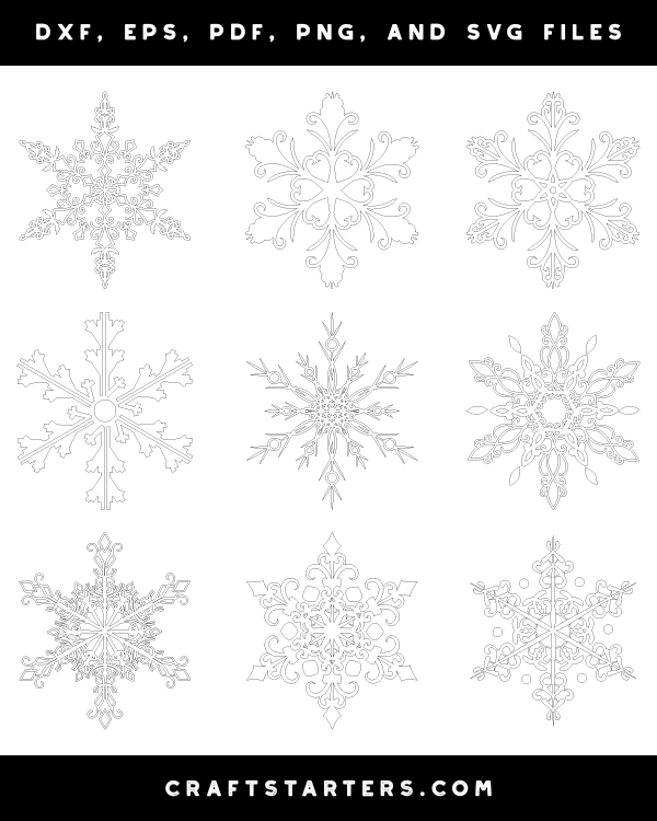 snowflake outline png