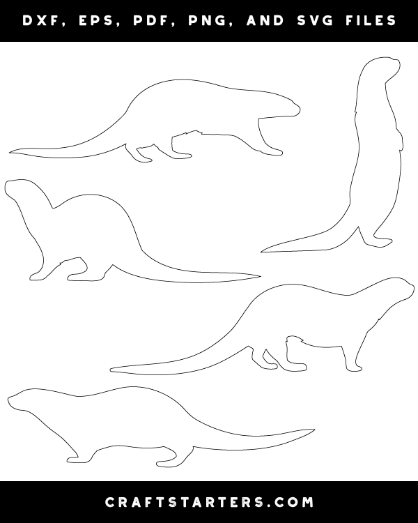 Otter Side View Patterns