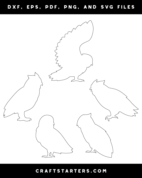Owl Side View Patterns