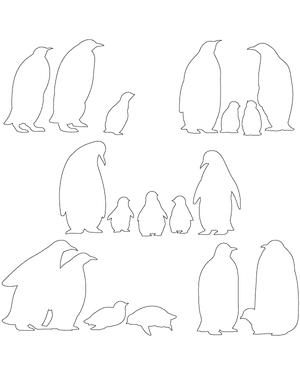 Penguin Family Patterns