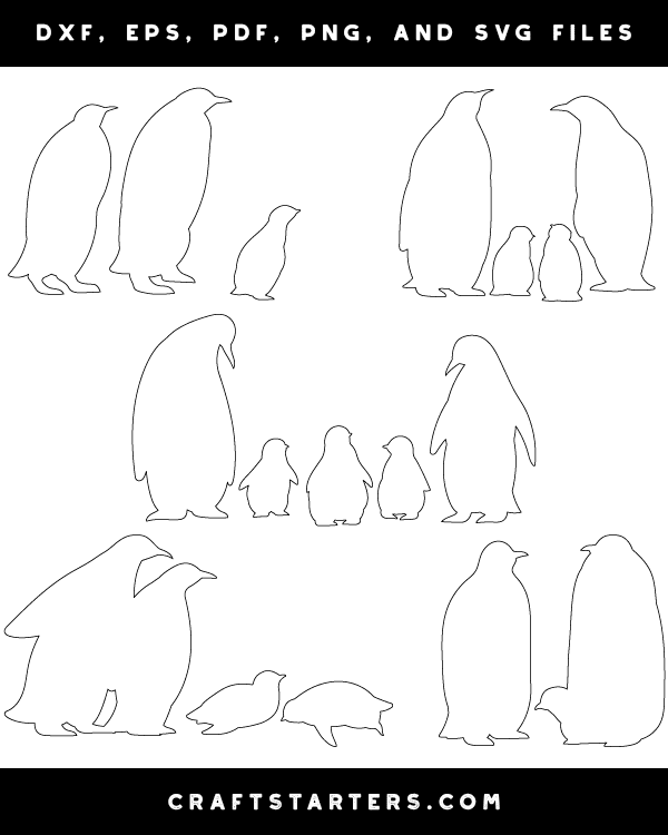 Penguin Family Patterns